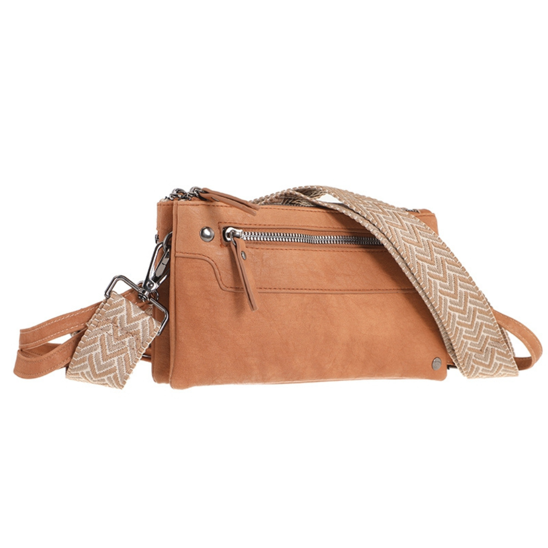 I'm dutch: Handtas - schoudertasje San Leo - Camel