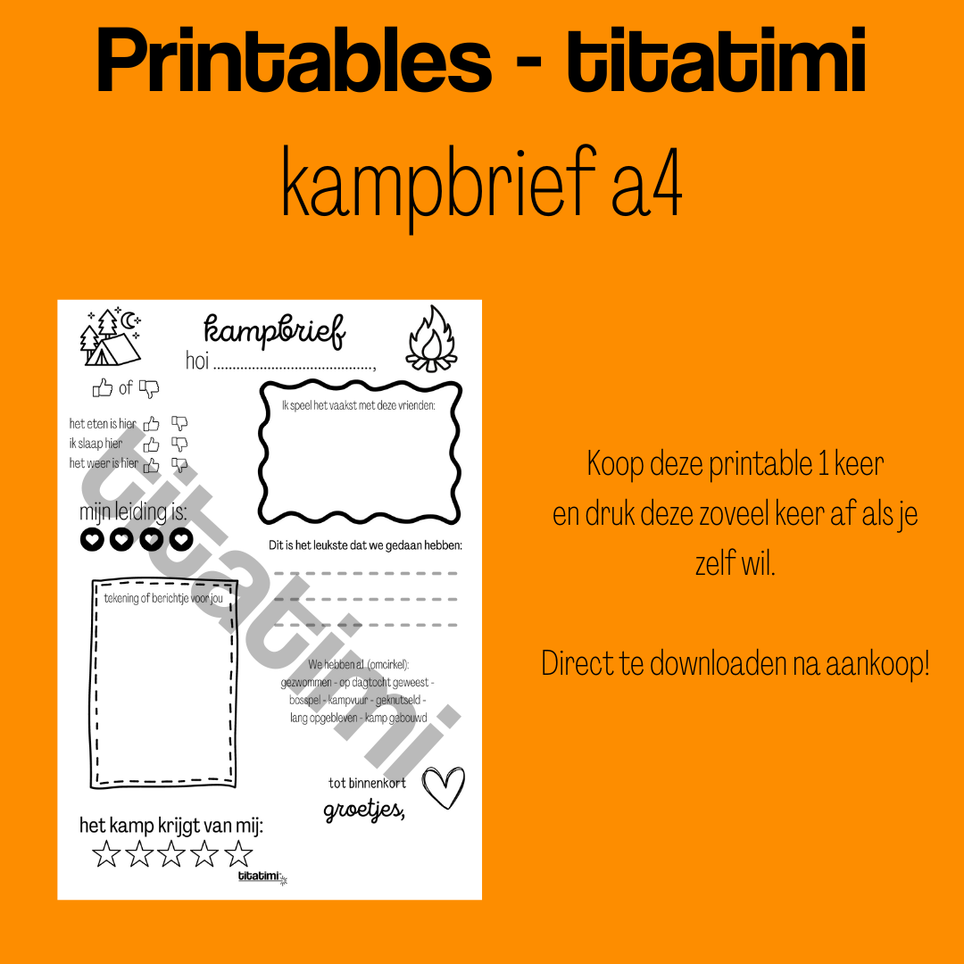 titatimi - printable - bundel kamppost