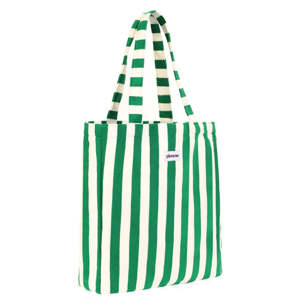 Yehwang: totebag, shopper in badstof - groen