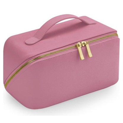 Superhandige make-up tas met schuine rits