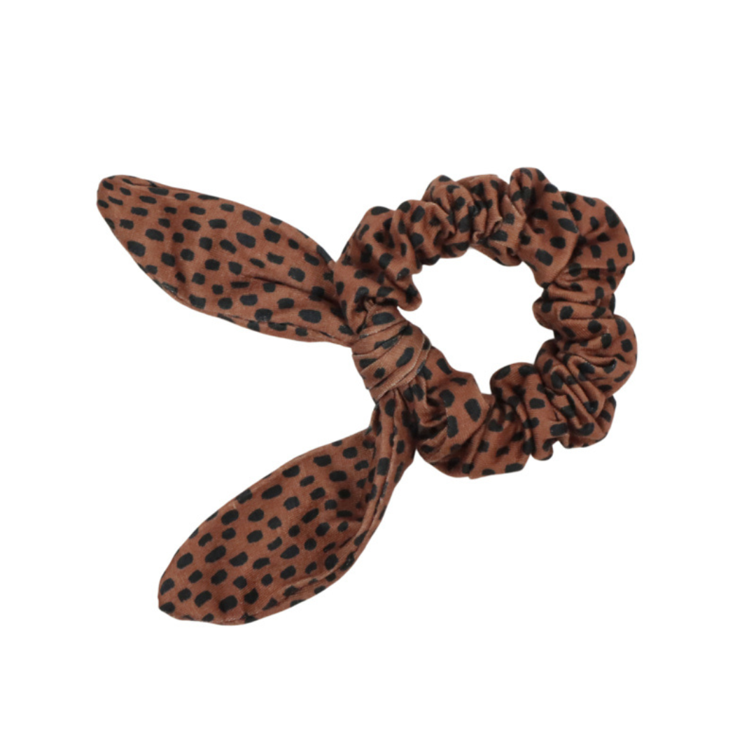 Van Pauline scrunchies - Stripe and moon  (per 6)