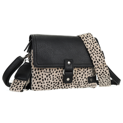 I'm dutch: Handtas - schoudertasje Bremen - Black dot