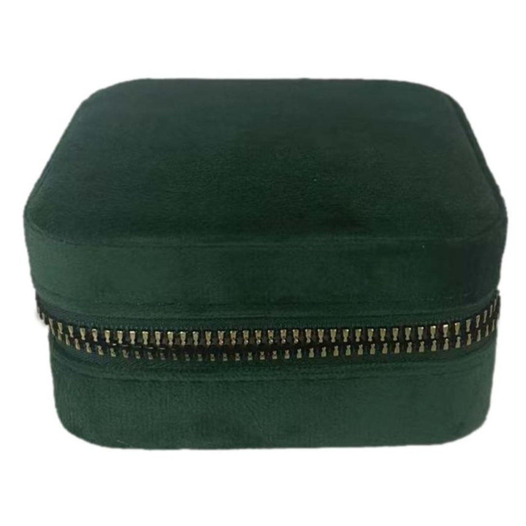 Fluwelen juwelendoosje - groen