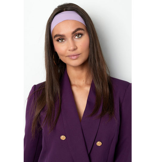 Yehwang: Basic effen elastische brede haarband in verschillende kleurtjes
