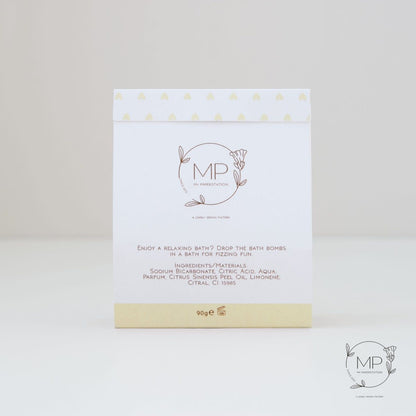 My paperstation:  Bath bombs mini "Nu even lekker niets…"