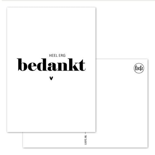 Liefz: Kaart | Heel erg bedankt