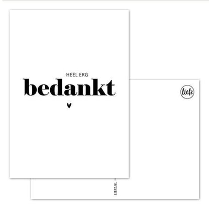 Liefz: Kaart | Heel erg bedankt