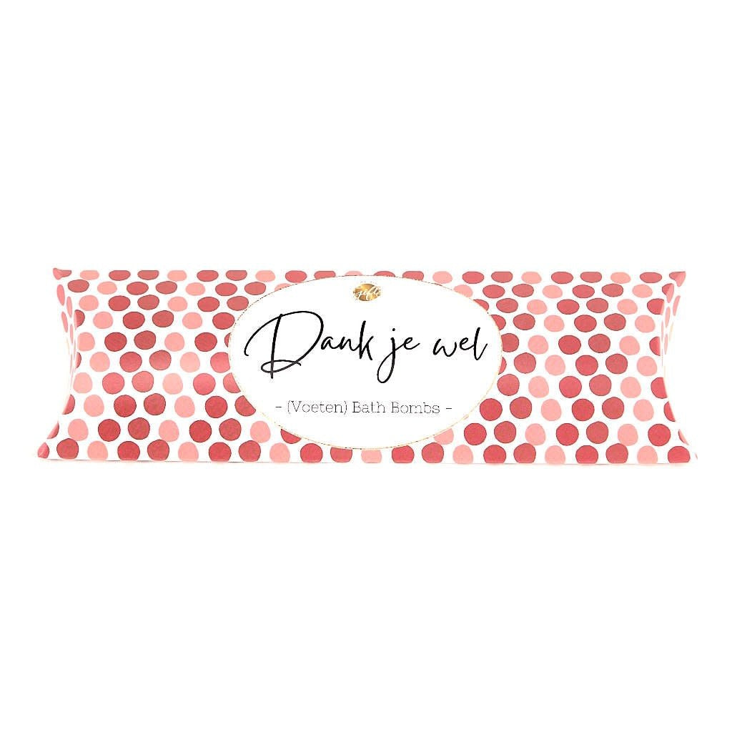 The big gifts: Gondeldoosje Bath Bombs - Dank je wel (kleur versie)