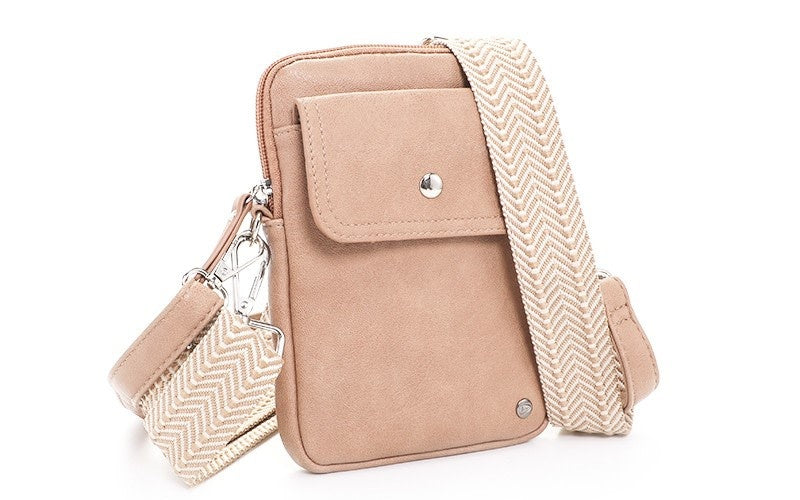I'm dutch: telefoontasje / schoudertasje Spa - khaki