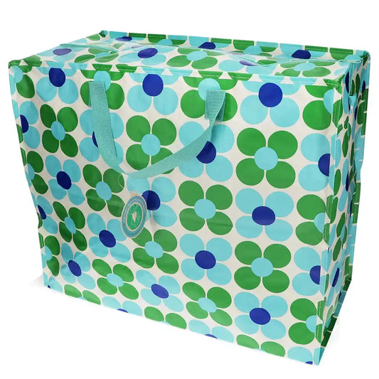 Rex London: XL zak - bloemen groen en blauw