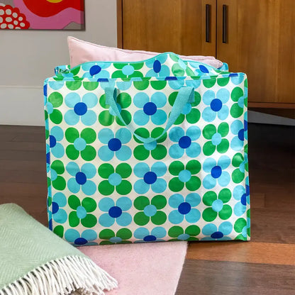 Rex London: XL zak - bloemen groen en blauw