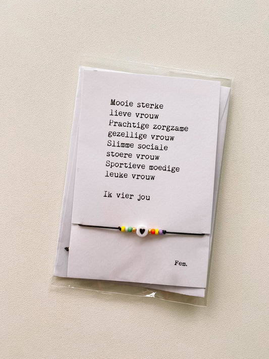 Papierpleziertjes - armbandplezier - vrouw