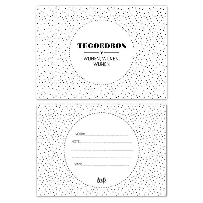 Liefz: Tegoedbon | Wijnen, wijnen, wijnen zonder envelop