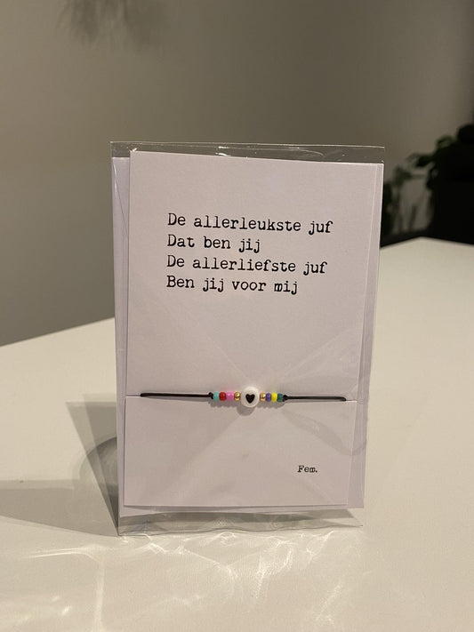 Papierpleziertjes - armbandplezier - de allerleukste juf