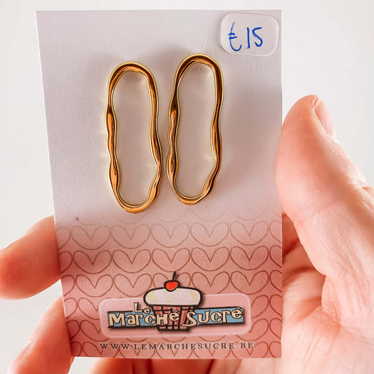 Le marché sucré: oorbellen goud