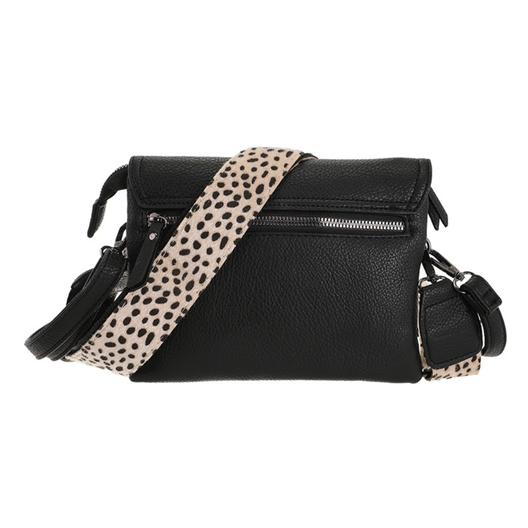 I'm dutch: Handtas - Black dot Weston schoudertasje