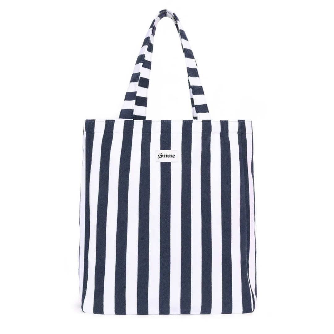 Yehwang: totebag, shopper in badstof - donkerblauw