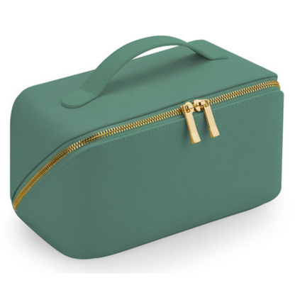 Superhandige make-up tas met schuine rits