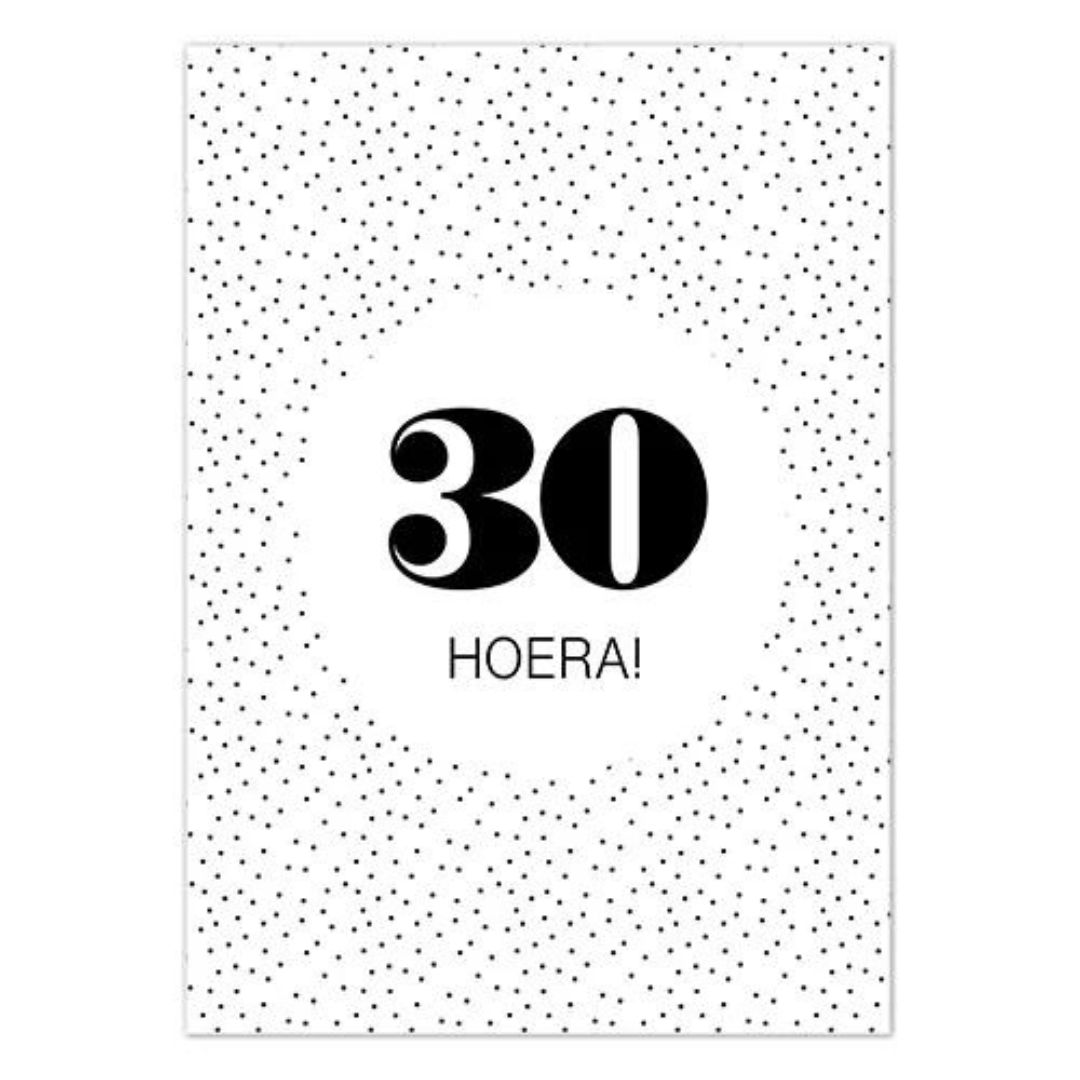 Liefz: kaart a6 - Hoera! 30