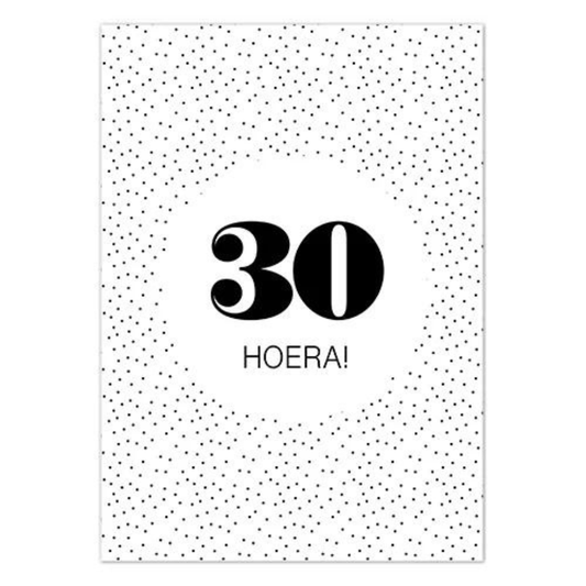 Liefz: kaart a6 - Hoera! 30