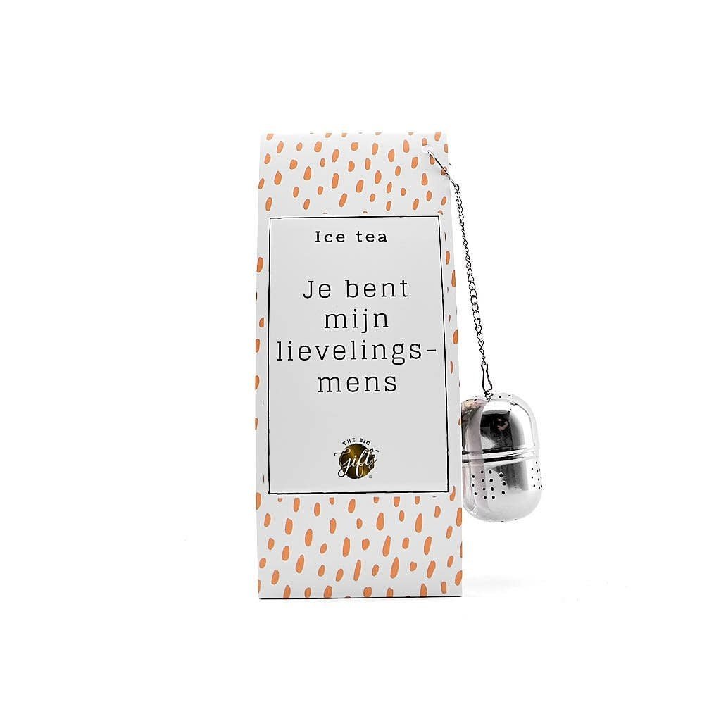 The big gifts: Ice tea giftset 'Je bent mijn lievelings mens'