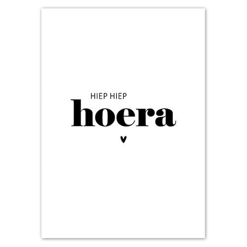 Liefz: Kaart a6  | Hiep hiep hoera