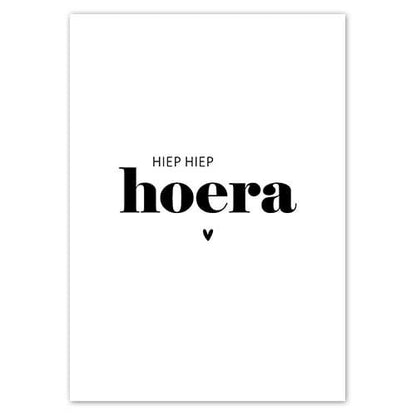 Liefz: Kaart a6  | Hiep hiep hoera