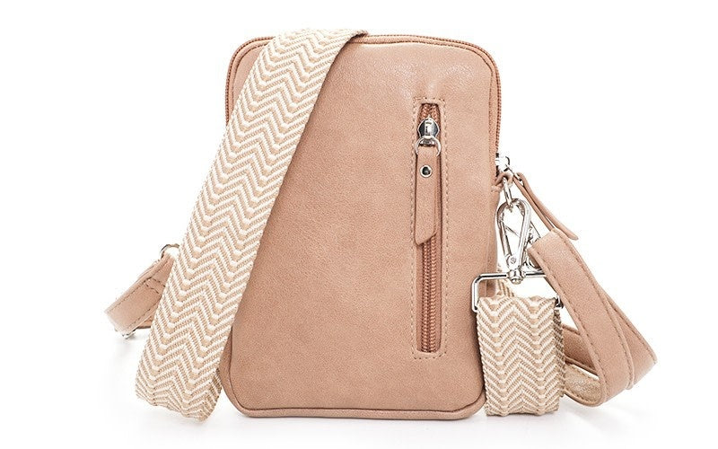 I'm dutch: telefoontasje / schoudertasje Spa - khaki