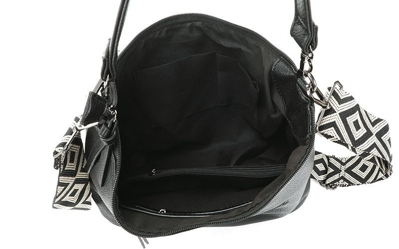 I'm dutch: Handtas - Black schoudertas Elvy