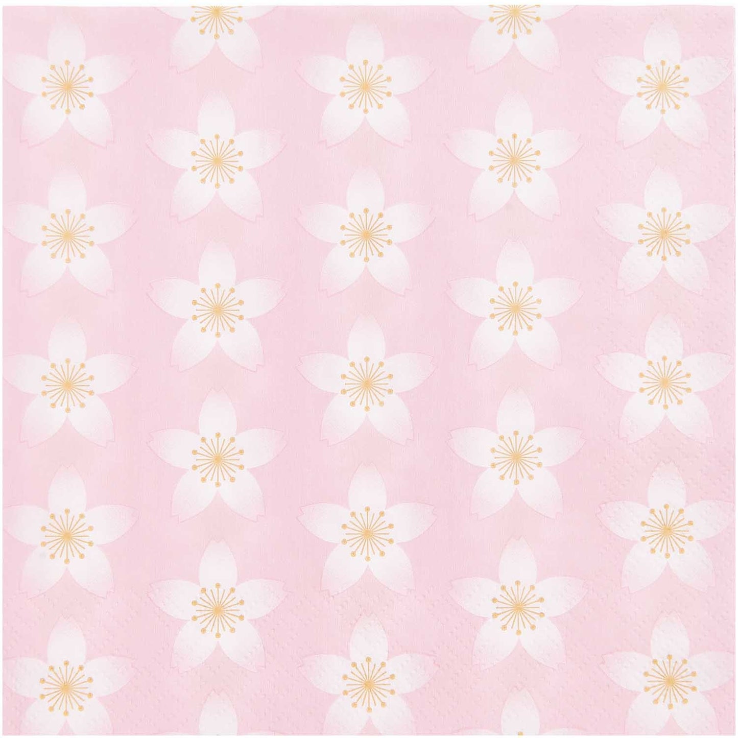 Rico design: servetten - bloemetjes roze