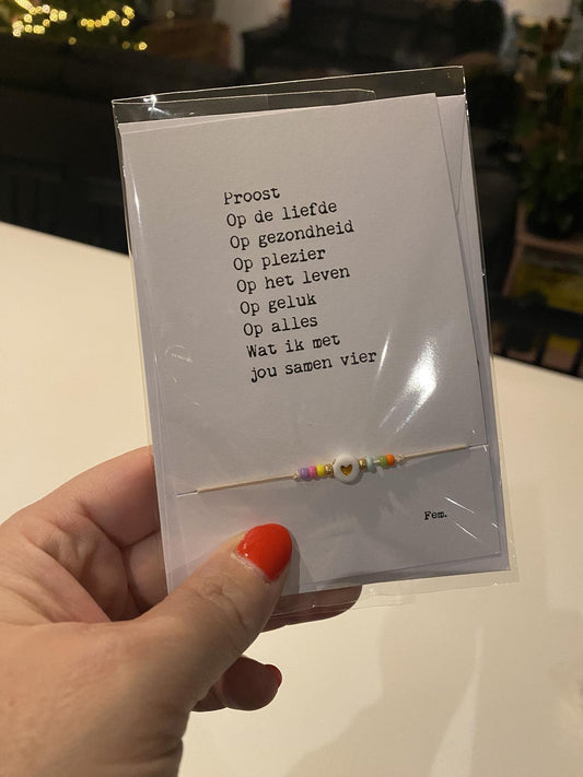 Papierpleziertjes - armbandplezier - proost