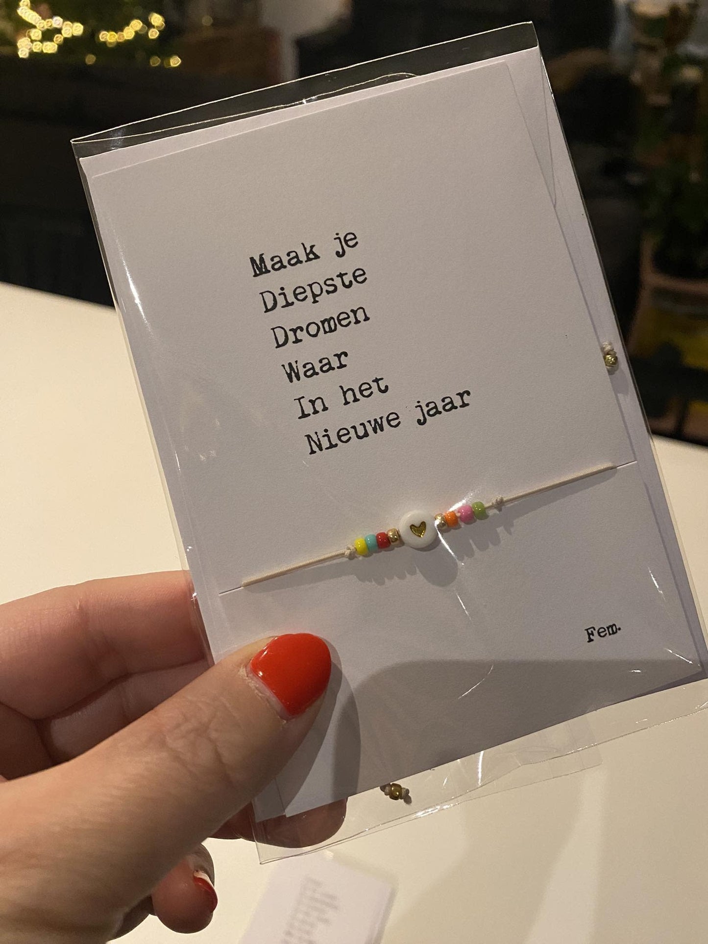 Papierpleziertjes - armbandplezier - diepste droom