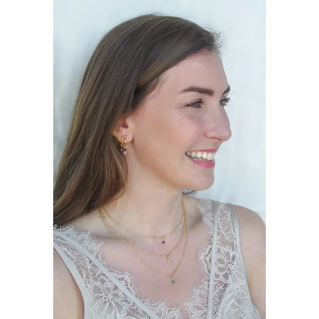 Gouden geboortesteen ketting • een persoonlijk cadeau met betekenis