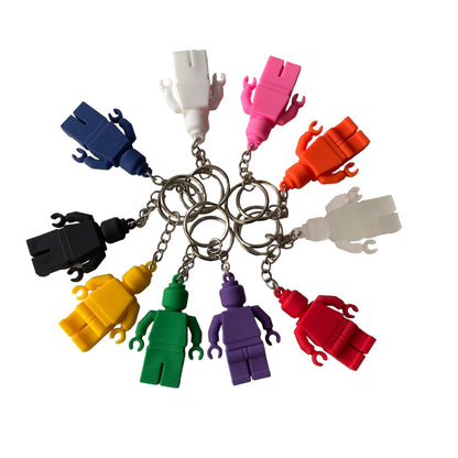 Sleutelhanger lego mannetje