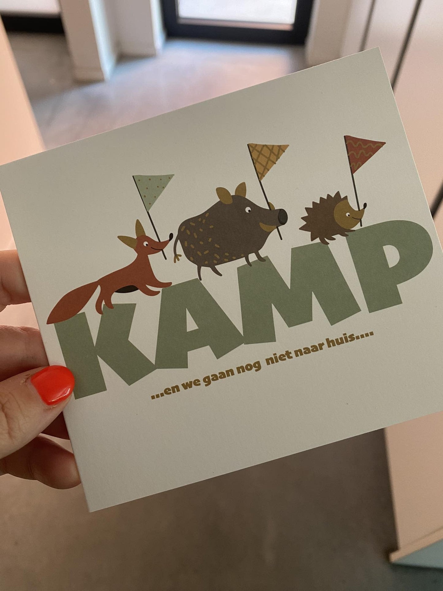Hil Claesen: kaart - kamp ... en we gaan nog niet naar huis ...