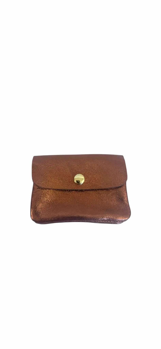 Wauw: Blush portemonnee klein metallic cognac