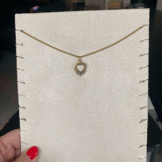 Le marché sucré: ketting met hanger hartje goud