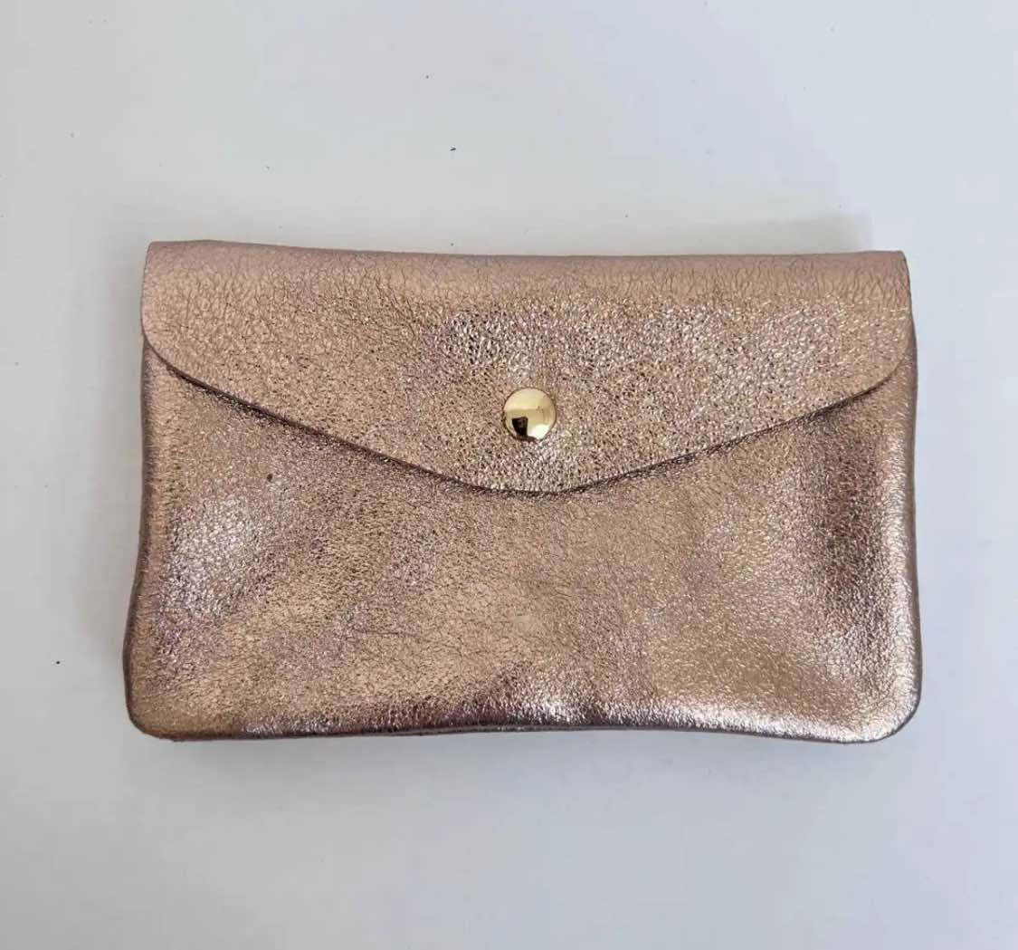 Wauw: Blush portemonnee groot - metallic licht bronze