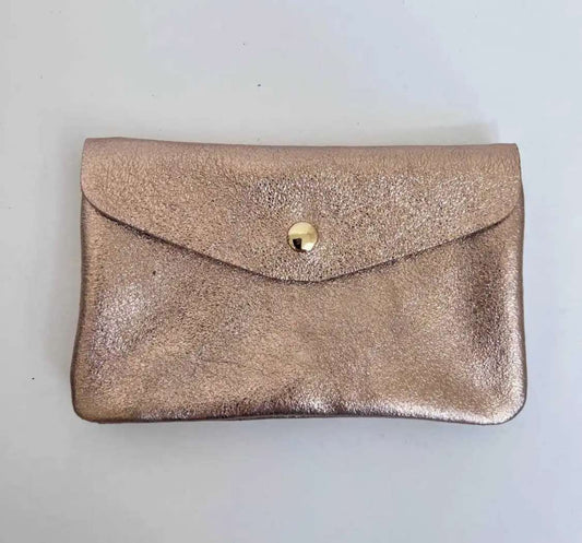 Wauw: Blush portemonnee groot - metallic licht bronze