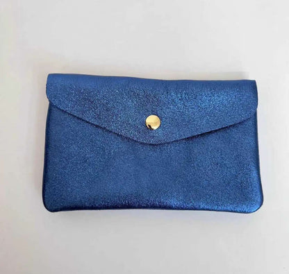 Wauw: Blush portemonnee groot - metallic midnight blue