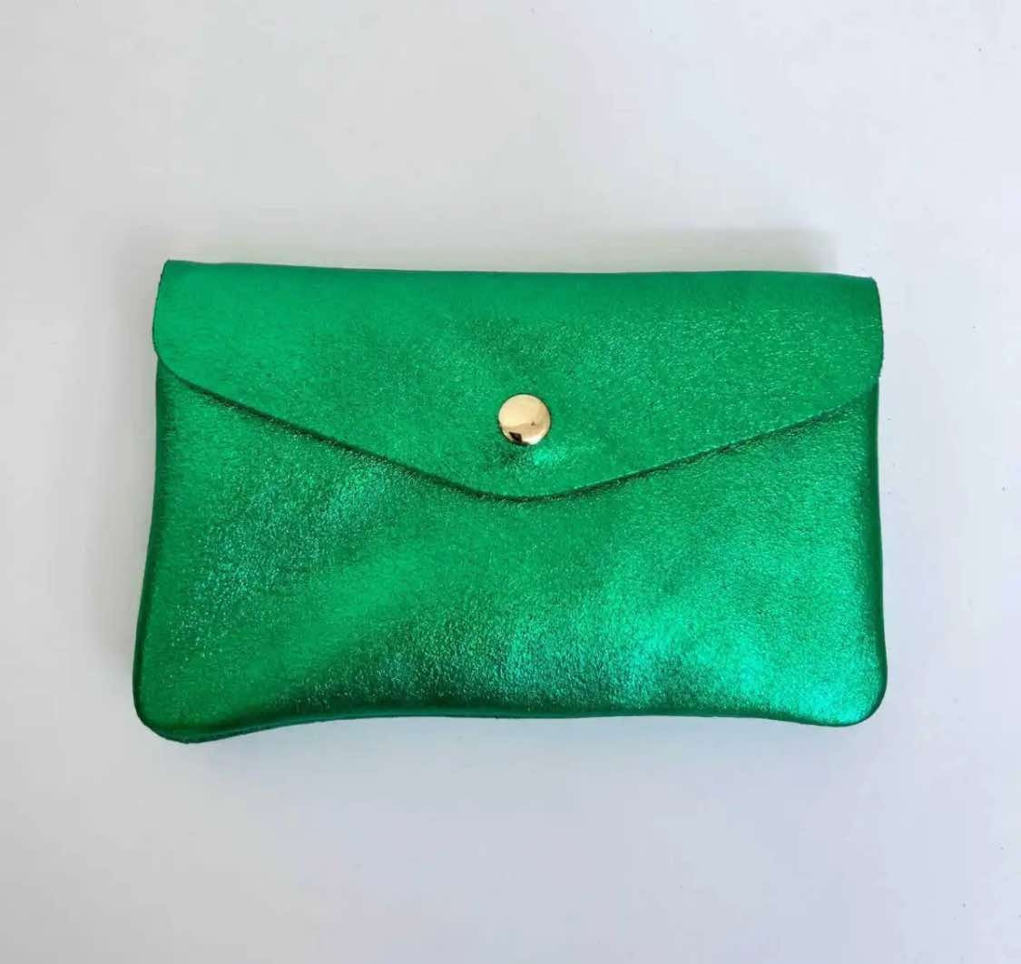 Wauw: Blush portemonnee groot - metallic groen