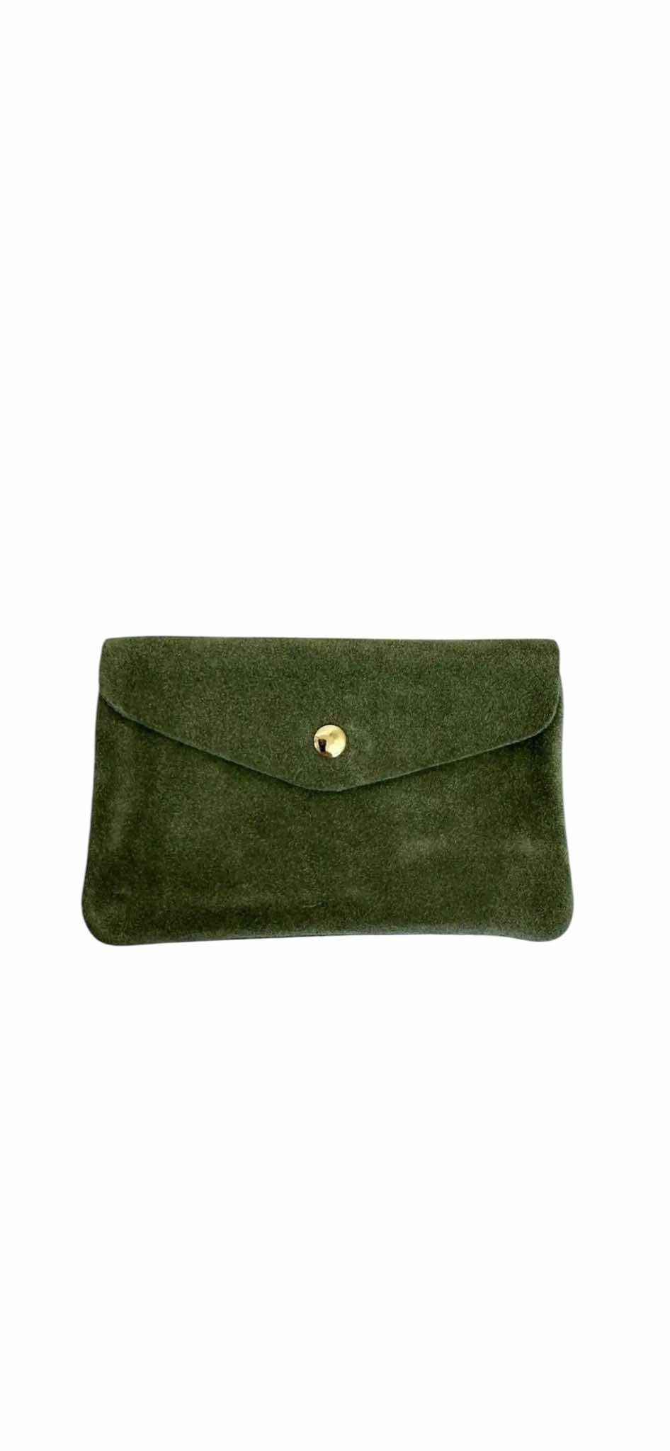 Wauw: Blush suede portemonnee groot - groen
