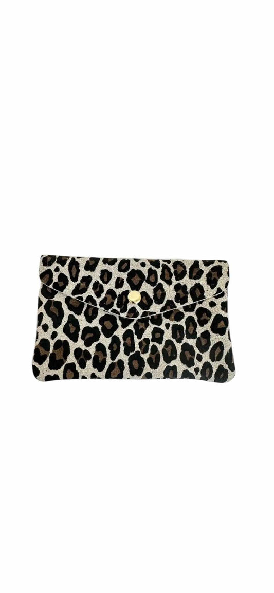 Wauw: Blush suede portemonnee groot - leopard