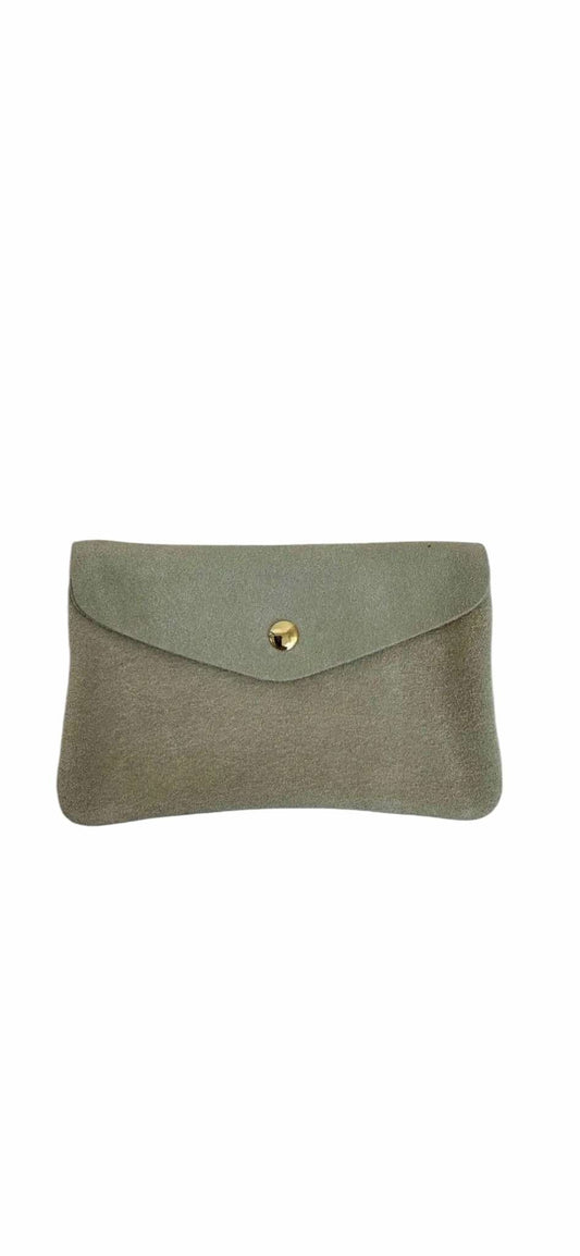 Wauw: Blush suede portemonnee groot - beige
