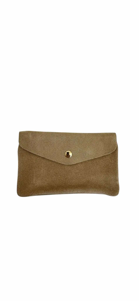 Wauw: Blush suede portemonnee groot - zand