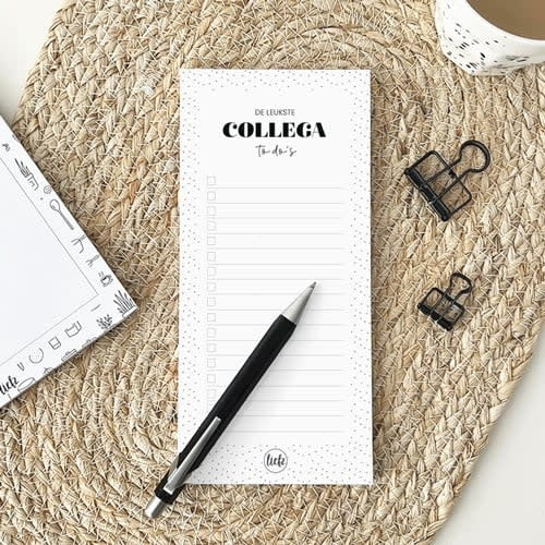 Liefz: Notitieblok | De leukste collega to do's