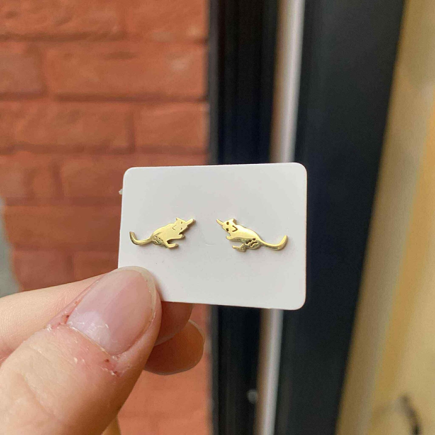 Le marché sucré: oorbellen - muis goud