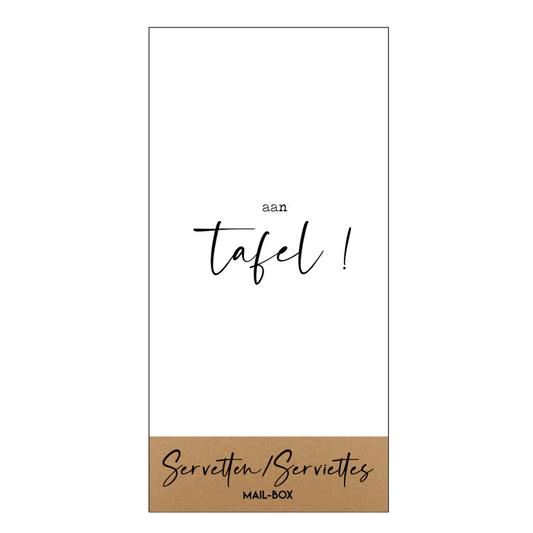 Mail-box servetten: Aan tafel