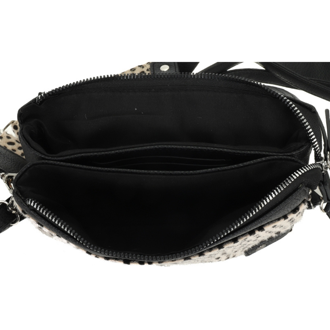 I'm dutch: Handtas - schoudertasje Bremen - Black dot