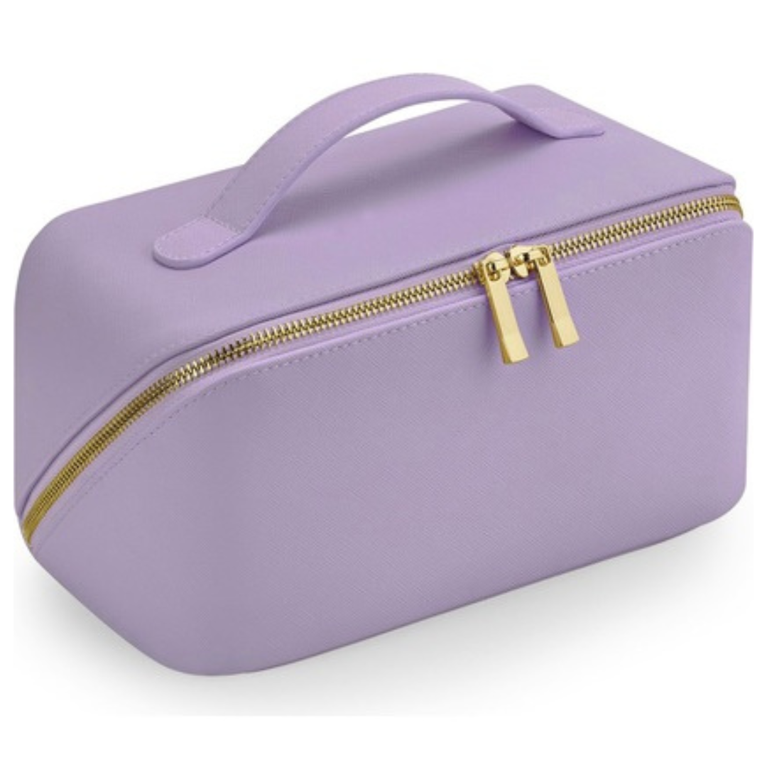 Superhandige make-up tas met schuine rits